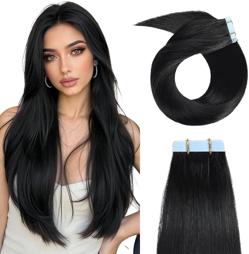 Tape Hair Extensions (20 pieces – 10 sandwiches) - 22 inch, #1 image