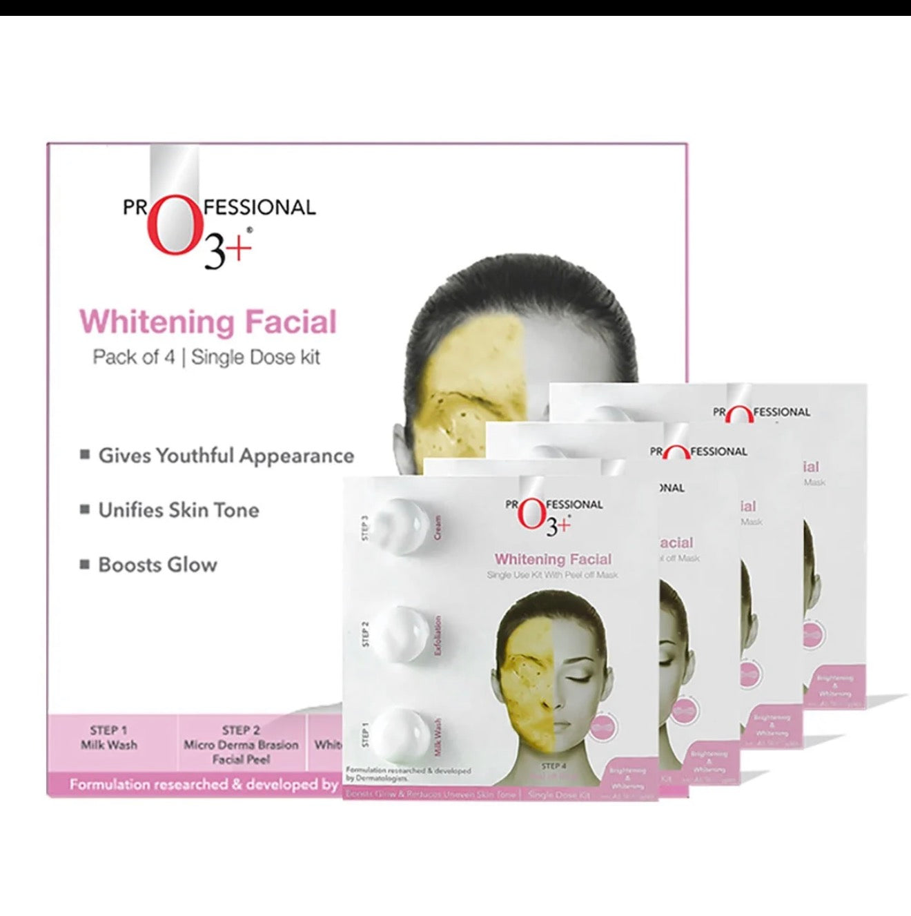O3 brightning facial kit pack of 4