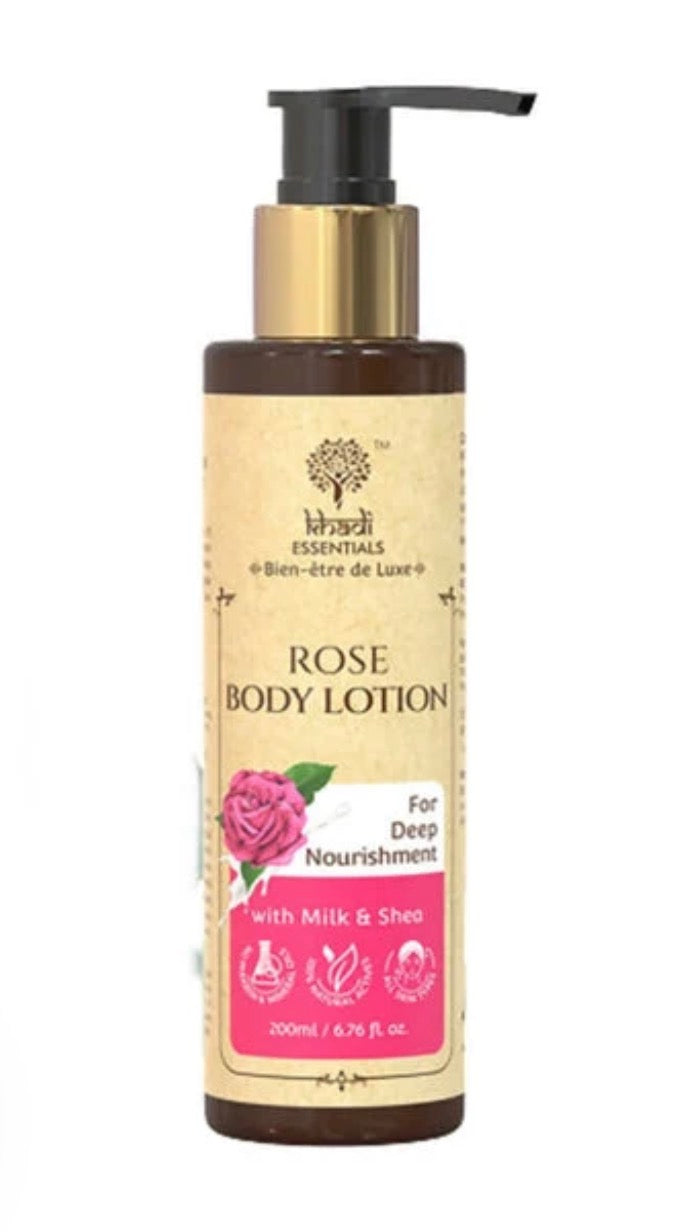 Khadi Essentials Rose Body Lotion - 200 ml