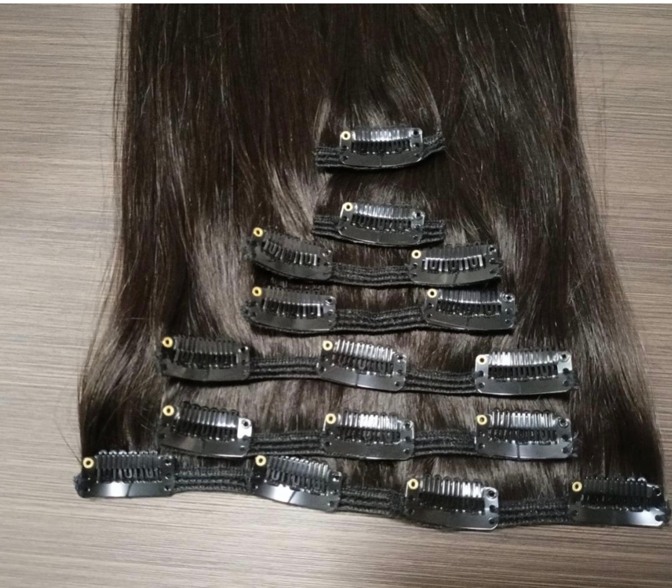 Clip In Hair Extensions (150g each pack real human hairs)