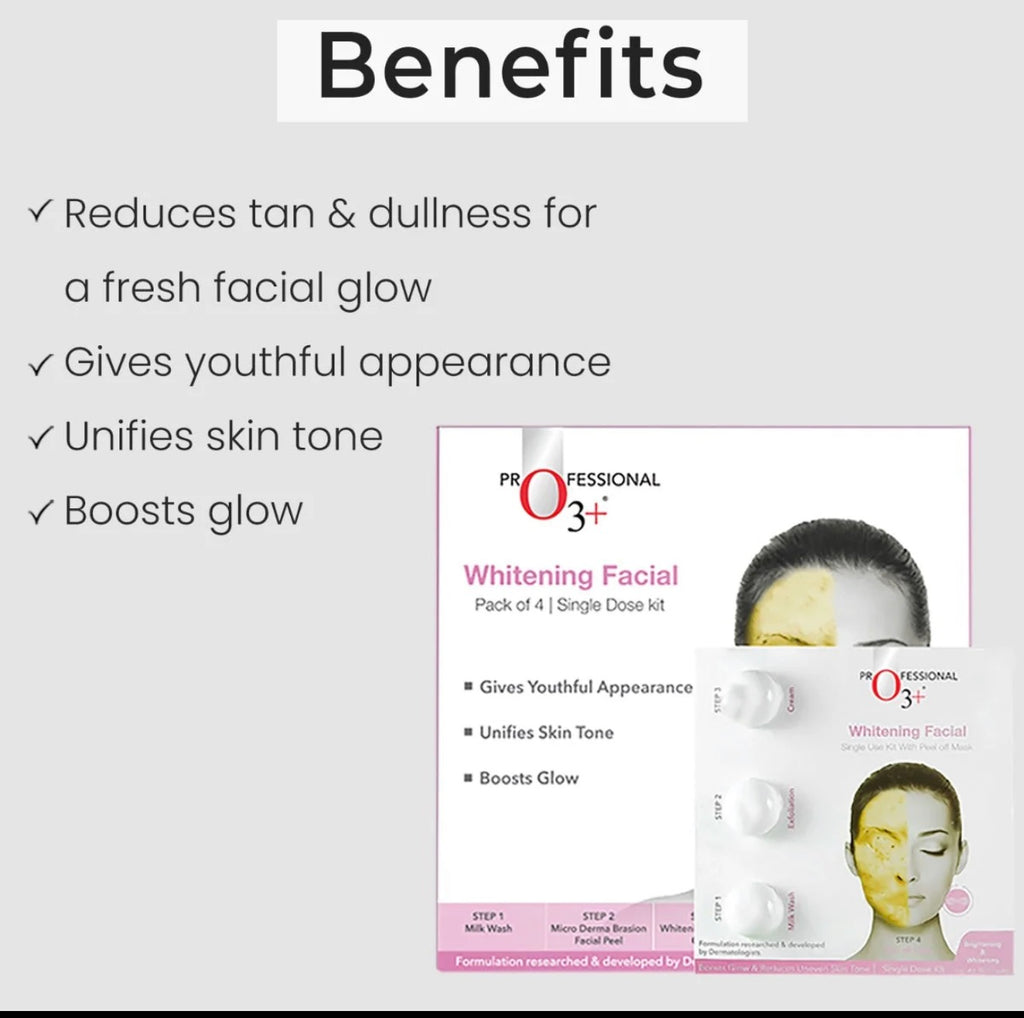 O3 brightning facial kit pack of 4