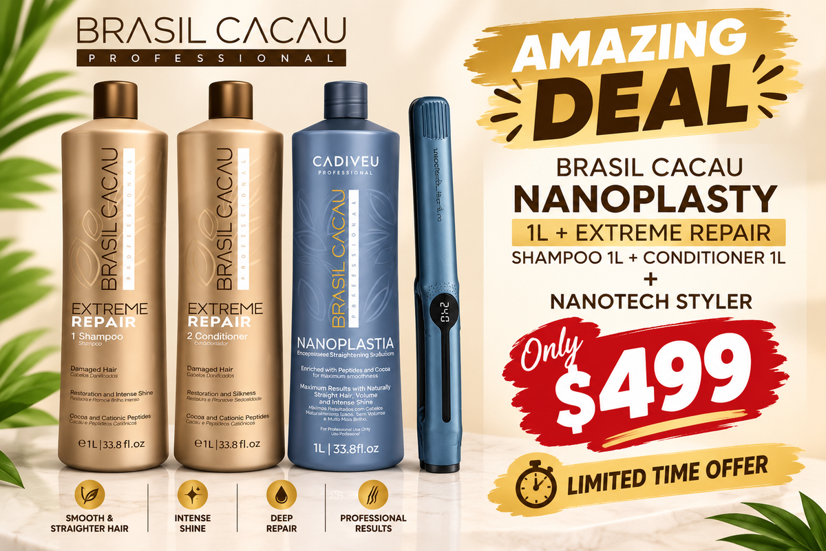 BRASIL CACAU PROFESSIONAL HAIR CARE BUNDLE – ONLY $499! 🔥