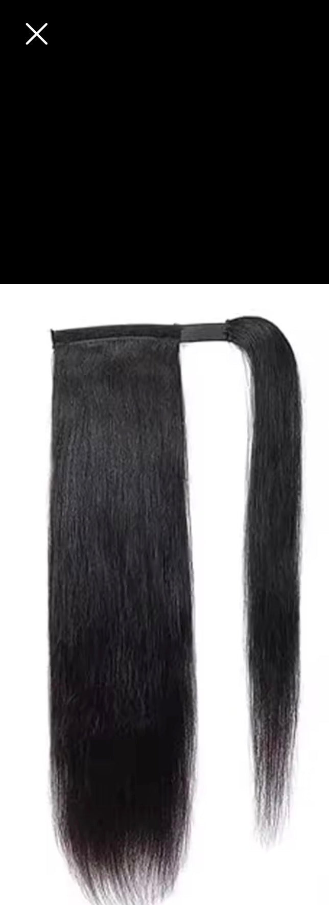 High quality ponytails real human hairs