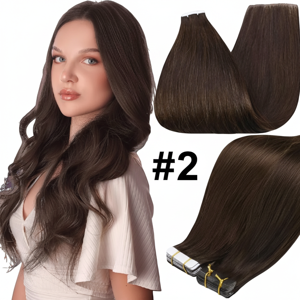 Tape Hair Extensions (20 pieces – 10 sandwiches) image 2