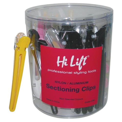 Hi Lift Nylon Aluminium Sectioning Clips Black 36 Piece