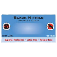 Hilift Black Gloves Large 100 Pcs